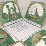 Ślubny exploding box dla podróżników 03 - Ślubny exploding box z motywem mapy