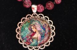Naszyjnik - Witrażowa dziewczyna