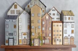 Wieszak - drewniane domki - na klucze i inne drobiazgi 20.