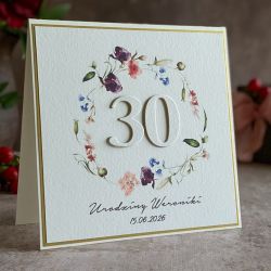 Kartka na 30 urodziny z personalizacją, BH 70