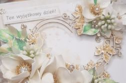Kartka ślubna z tekturką