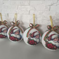 Zestaw bombek akrylowych MIKOŁAJ
