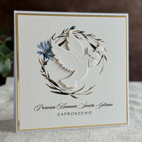 Ręcznie robione zaproszenia komunijne, 5B