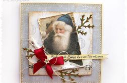 Kartka świąteczna z mikołajem