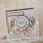 Kartka pamiątka I Komunii "RoseWine7" GOTOWA - 