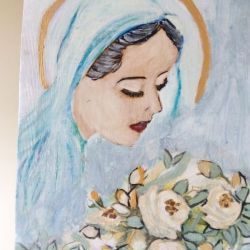 Obraz - Maryja z różami
