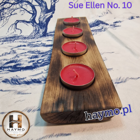 Świecznik buk żywica lekki Sue Ellen No. 10