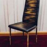 Zestaw 4 ręcznie malowanych krzeseł vintage - 