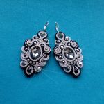 Kolczyki Srebro & Black Diamond  - 