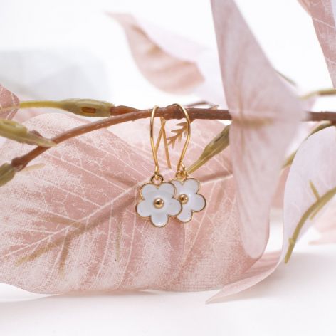 KOLCZYKI 'FLORINA' - WIOSENNA LEKKOŚĆ W ZŁOTEJ ODSŁONIE