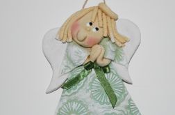 Jak tu pięknie - aniołek z masy solnej, prezent, dekoracja