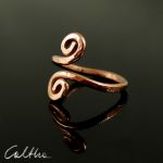 .Zawijas IV - miedziany pierścionek - null