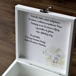 Pudełko na pamiątkę I Komunii Św. Dziewczynka - Personalizowane pudełko na pamiątkę Pierwszej Komunii Świętej dla dziewczynki cytat komunijny pamiątka komunijna