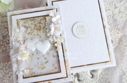 Ślubna kartka w pudełku 1041