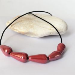 Naszyjnik z łezką porcelanową