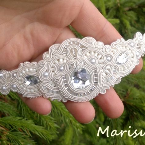 Bransoletka Ecru & Kryształy