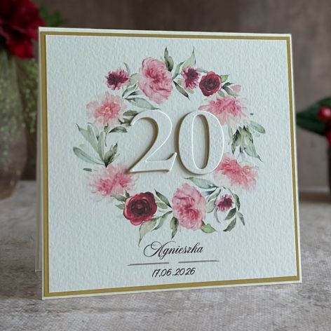 Kartka urodzinowa z kopertą prezentową BH21