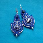 Kolczyki sutasz z SODALITEM - 