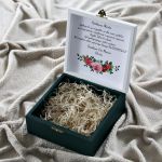 Pudełko na podziękowanie Ślub Komunia Chrzest - Skrzynka z podziękowaniem dla Rodziców Chrzestnych, Dziadków, Świadkowej, Świadka, Rodziców z okazji Komunii Ślubu Chrztu