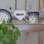 Sielska półka, shabby chic na talerze i kubki - 