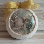 Zima - medalion na choinkę - Dekoracja bożonarodzeniowa