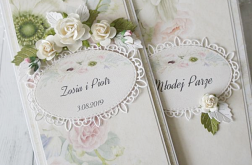 Kartka ślubna w pastelowych kolorach v.2