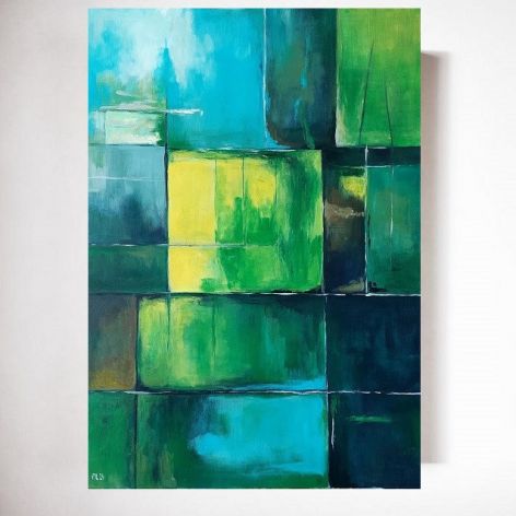 Abstrakcja 3-obraz akrylowy formatu 100/70 cm .