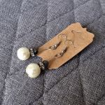 Kolczyki białe na ślub, wesele, komunię 2 - Wyjątkowe kolczyki ślubne z perłami szklanymi