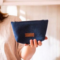 Granatowa kosmetyczka MIDI