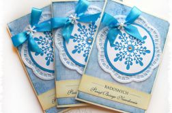 Kartka świąteczna z bombką