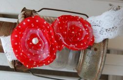 Retro opaska w groszki