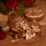 WALENTYNKOWY ZESTAW PREZENTOWY Z WOSKAMI DO KOMINKA  - woski do kominka miłość serce walentynki