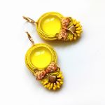 Lemon Dragonfly kolczyki sutasz - 