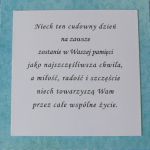 Żółto-niebieskie pudełko z okazji ślubu - 