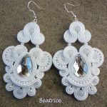 Ślubne kolczyki sutasz - 