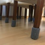 Podkładki pod krzesła ,pokrowce,osłonki na nogi 4szt.. - 