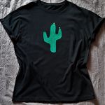 Koszulka ręcznie malowana kaktus unisex - T-shirt unisex