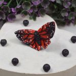 Duży pierścionek "czerwony motyl" - pierścionek motyl