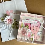 041,Kartka  na chrzest w pudełku z torebką - 041,Kartka w pudełku na chrzest w pudełku z torebką