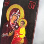 ikona - Maryja z dzieciątkiem 1 - zbliżenie boczne