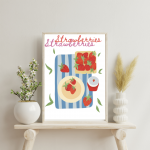 Plakat Strawberries 50x70cm - 2