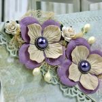 Kopertówka ślubna-delikatność kwiatów - 