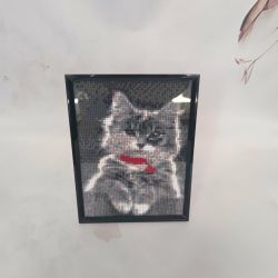 Obrazek diamentowy 15x20cm KOTEK