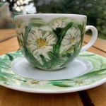 Porcelanowa filiżanka ze spodkiem Letnie kwiaty 2 - 