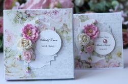Kartka z pudełkiem - ślub kwiaty 2