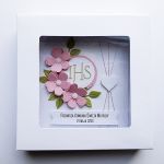 Elegancka kartka komunijna z personalizacją  - Komunijna kartka w ozdobnym pudełku