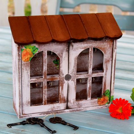 Pudełko na klucze, domek, prezent