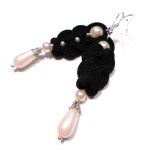 czerń i perły - dwustronne - 