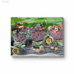 Obraz akrylowy pt. W ogrodzie 