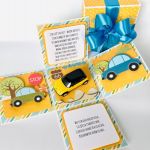 Żółte autko - Box dla chłopca - Dla chłopca